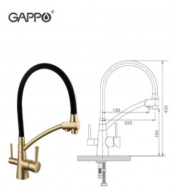 Смеситель GAPPO G4398-1